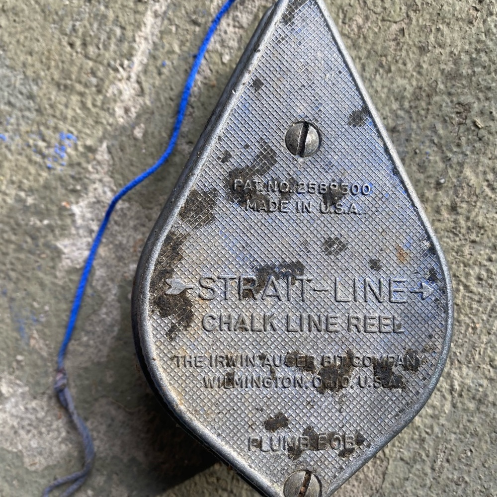 Vintage Metal IRWIN STRAIGHT-LINE CHALK LINE REEL PLUMB BOB - Picture 3 of 3
